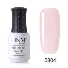 Load image into Gallery viewer, HNM New 8ml Glacier Black UV LED Gel Nail Polish Narl Art Soak Off Hybrid Varnish Lamp Semi Permanent Paint Lucky Lacquer Enamel
