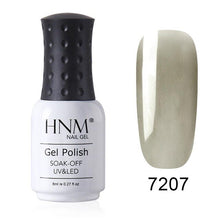 Load image into Gallery viewer, HNM New 8ml Glacier Black UV LED Gel Nail Polish Narl Art Soak Off Hybrid Varnish Lamp Semi Permanent Paint Lucky Lacquer Enamel