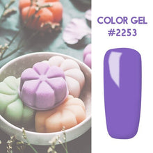 Load image into Gallery viewer, Bukio Nail Polish Pure Color Semi Permanent Base top Need UV LED lamp For Manicure Varnish Paint Hybrid ROSALIND nail gel