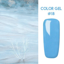 Load image into Gallery viewer, Bukio Nail Polish Pure Color Semi Permanent Base top Need UV LED lamp For Manicure Varnish Paint Hybrid ROSALIND nail gel