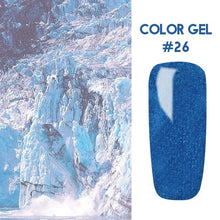 Load image into Gallery viewer, Bukio Nail Polish Pure Color Semi Permanent Base top Need UV LED lamp For Manicure Varnish Paint Hybrid ROSALIND nail gel
