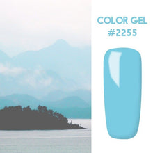 Load image into Gallery viewer, Bukio Nail Polish Pure Color Semi Permanent Base top Need UV LED lamp For Manicure Varnish Paint Hybrid ROSALIND nail gel