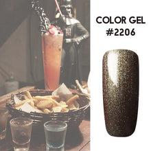 Load image into Gallery viewer, Bukio Nail Polish Pure Color Semi Permanent Base top Need UV LED lamp For Manicure Varnish Paint Hybrid ROSALIND nail gel