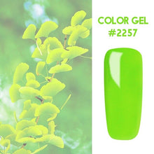 Load image into Gallery viewer, Bukio Nail Polish Pure Color Semi Permanent Base top Need UV LED lamp For Manicure Varnish Paint Hybrid ROSALIND nail gel
