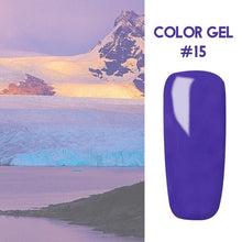 Load image into Gallery viewer, Bukio Nail Polish Pure Color Semi Permanent Base top Need UV LED lamp For Manicure Varnish Paint Hybrid ROSALIND nail gel