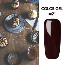 Load image into Gallery viewer, Bukio Nail Polish Pure Color Semi Permanent Base top Need UV LED lamp For Manicure Varnish Paint Hybrid ROSALIND nail gel