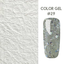 Load image into Gallery viewer, Bukio Nail Polish Pure Color Semi Permanent Base top Need UV LED lamp For Manicure Varnish Paint Hybrid ROSALIND nail gel