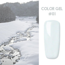 Load image into Gallery viewer, Bukio Nail Polish Pure Color Semi Permanent Base top Need UV LED lamp For Manicure Varnish Paint Hybrid ROSALIND nail gel