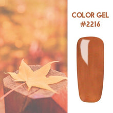 Load image into Gallery viewer, Bukio Nail Polish Pure Color Semi Permanent Base top Need UV LED lamp For Manicure Varnish Paint Hybrid ROSALIND nail gel