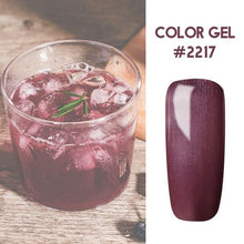 Load image into Gallery viewer, Bukio Nail Polish Pure Color Semi Permanent Base top Need UV LED lamp For Manicure Varnish Paint Hybrid ROSALIND nail gel