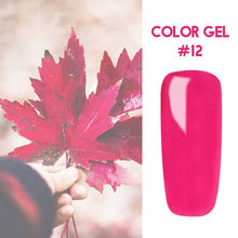 Load image into Gallery viewer, Bukio Nail Polish Pure Color Semi Permanent Base top Need UV LED lamp For Manicure Varnish Paint Hybrid ROSALIND nail gel