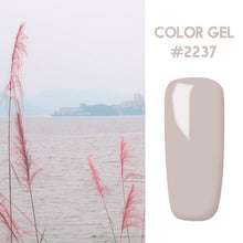 Load image into Gallery viewer, Bukio Nail Polish Pure Color Semi Permanent Base top Need UV LED lamp For Manicure Varnish Paint Hybrid ROSALIND nail gel