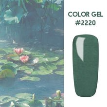 Load image into Gallery viewer, Bukio Nail Polish Pure Color Semi Permanent Base top Need UV LED lamp For Manicure Varnish Paint Hybrid ROSALIND nail gel