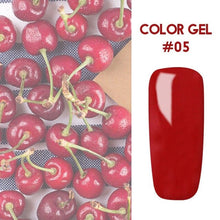 Load image into Gallery viewer, Bukio Nail Polish Pure Color Semi Permanent Base top Need UV LED lamp For Manicure Varnish Paint Hybrid ROSALIND nail gel