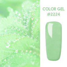 Load image into Gallery viewer, Bukio Nail Polish Pure Color Semi Permanent Base top Need UV LED lamp For Manicure Varnish Paint Hybrid ROSALIND nail gel