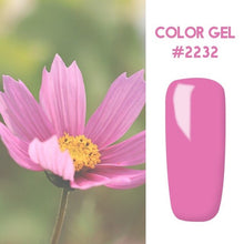 Load image into Gallery viewer, Bukio Nail Polish Pure Color Semi Permanent Base top Need UV LED lamp For Manicure Varnish Paint Hybrid ROSALIND nail gel