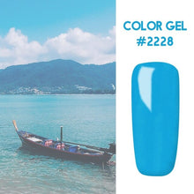 Load image into Gallery viewer, Bukio Nail Polish Pure Color Semi Permanent Base top Need UV LED lamp For Manicure Varnish Paint Hybrid ROSALIND nail gel