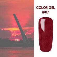 Load image into Gallery viewer, Bukio Nail Polish Pure Color Semi Permanent Base top Need UV LED lamp For Manicure Varnish Paint Hybrid ROSALIND nail gel