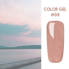 Load image into Gallery viewer, Bukio Nail Polish Pure Color Semi Permanent Base top Need UV LED lamp For Manicure Varnish Paint Hybrid ROSALIND nail gel