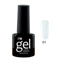 Load image into Gallery viewer, Verntion 8Ml Pure 29 Colors UV Gel Nail Polish High Quality Lucky LED Varnish Primers Top LED Hybrid Semi Permanent Paint Gellak