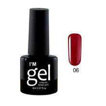 Load image into Gallery viewer, Verntion 8Ml Pure 29 Colors UV Gel Nail Polish High Quality Lucky LED Varnish Primers Top LED Hybrid Semi Permanent Paint Gellak