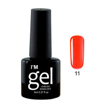 Load image into Gallery viewer, Verntion 8Ml Pure 29 Colors UV Gel Nail Polish High Quality Lucky LED Varnish Primers Top LED Hybrid Semi Permanent Paint Gellak