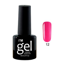 Load image into Gallery viewer, Verntion 8Ml Pure 29 Colors UV Gel Nail Polish High Quality Lucky LED Varnish Primers Top LED Hybrid Semi Permanent Paint Gellak