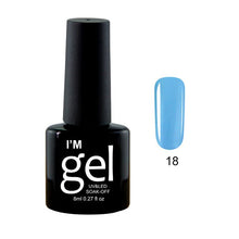 Load image into Gallery viewer, Verntion 8Ml Pure 29 Colors UV Gel Nail Polish High Quality Lucky LED Varnish Primers Top LED Hybrid Semi Permanent Paint Gellak