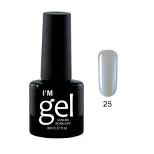 Load image into Gallery viewer, Verntion 8Ml Pure 29 Colors UV Gel Nail Polish High Quality Lucky LED Varnish Primers Top LED Hybrid Semi Permanent Paint Gellak