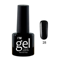 Load image into Gallery viewer, Verntion 8Ml Pure 29 Colors UV Gel Nail Polish High Quality Lucky LED Varnish Primers Top LED Hybrid Semi Permanent Paint Gellak