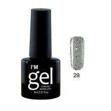 Load image into Gallery viewer, Verntion 8Ml Pure 29 Colors UV Gel Nail Polish High Quality Lucky LED Varnish Primers Top LED Hybrid Semi Permanent Paint Gellak