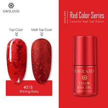 Load image into Gallery viewer, SAVILAND Superfine Platinum Sparkle Gel Varnish Diamond Glitter Lacquer Gel for DIY Gel Paint Design Nail Art