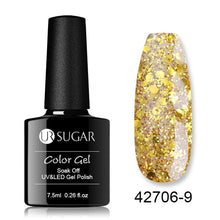 Load image into Gallery viewer, UR SUGAR Matte Top Coat Color UV Gel Nail Polish Red Pink Series Semi Permanent Soak Off UV Gel Varnish DIY Nail Art Gel Paint