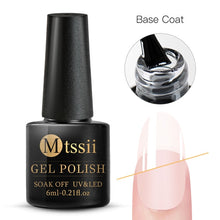 Load image into Gallery viewer, Mtssii Gel Nail Polish Pure Color Semi Permanent Base top Need UV LED lamp For Manicure Varnish Paint Hybrid Spring Nail gel