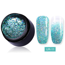 Load image into Gallery viewer, UR SUGAR 5ml Color Gel Polish Glitter Nail Art Soak Off UV LED Gel Varnish UV Color Paint Gel Nail Varnish Gel Manicure