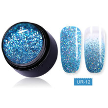 Load image into Gallery viewer, UR SUGAR 5ml Color Gel Polish Glitter Nail Art Soak Off UV LED Gel Varnish UV Color Paint Gel Nail Varnish Gel Manicure