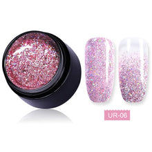 Load image into Gallery viewer, UR SUGAR 5ml Color Gel Polish Glitter Nail Art Soak Off UV LED Gel Varnish UV Color Paint Gel Nail Varnish Gel Manicure