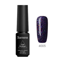Load image into Gallery viewer, Sarness Diamond Glitter Nail Polish 19 Colors Gel Varnishes Neon Shining UV Nail Gel Polish Soak Off Sequins Hybrid Nail Paint