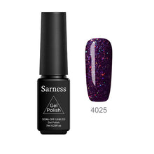 Load image into Gallery viewer, Sarness Diamond Glitter Nail Polish 19 Colors Gel Varnishes Neon Shining UV Nail Gel Polish Soak Off Sequins Hybrid Nail Paint