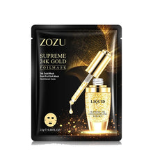 Load image into Gallery viewer, 24K golden mask Anti wrinkle facial mask for face care tighten skin, whitening face masks for face lifting firming 3pcs K1