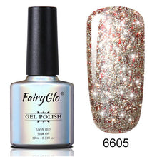Load image into Gallery viewer, FairyGlo Glitter Gelpolish Stamping Paint Nail Polish 10ML Starry Giltter Vernis a Ongle Nail Art Nagellak Lucky Lacquer Gellak
