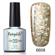 Load image into Gallery viewer, FairyGlo Glitter Gelpolish Stamping Paint Nail Polish 10ML Starry Giltter Vernis a Ongle Nail Art Nagellak Lucky Lacquer Gellak