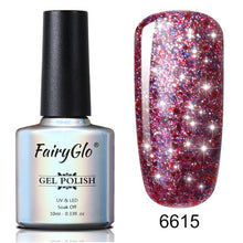 Load image into Gallery viewer, FairyGlo Glitter Gelpolish Stamping Paint Nail Polish 10ML Starry Giltter Vernis a Ongle Nail Art Nagellak Lucky Lacquer Gellak