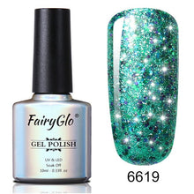 Load image into Gallery viewer, FairyGlo Glitter Gelpolish Stamping Paint Nail Polish 10ML Starry Giltter Vernis a Ongle Nail Art Nagellak Lucky Lacquer Gellak