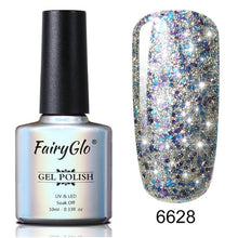Load image into Gallery viewer, FairyGlo Glitter Gelpolish Stamping Paint Nail Polish 10ML Starry Giltter Vernis a Ongle Nail Art Nagellak Lucky Lacquer Gellak