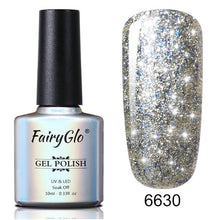 Load image into Gallery viewer, FairyGlo Glitter Gelpolish Stamping Paint Nail Polish 10ML Starry Giltter Vernis a Ongle Nail Art Nagellak Lucky Lacquer Gellak