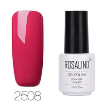 Load image into Gallery viewer, ROSALIND 7ML 68Color Series Gel Nail Polish Lacquer gel Paint Soak-Off Vernis Semi Permanant Uv Lot Nail Polish gel varnishes
