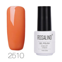 Load image into Gallery viewer, ROSALIND 7ML 68Color Series Gel Nail Polish Lacquer gel Paint Soak-Off Vernis Semi Permanant Uv Lot Nail Polish gel varnishes