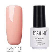 Load image into Gallery viewer, ROSALIND 7ML 68Color Series Gel Nail Polish Lacquer gel Paint Soak-Off Vernis Semi Permanant Uv Lot Nail Polish gel varnishes