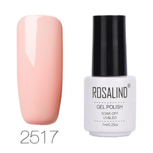 Load image into Gallery viewer, ROSALIND 7ML 68Color Series Gel Nail Polish Lacquer gel Paint Soak-Off Vernis Semi Permanant Uv Lot Nail Polish gel varnishes